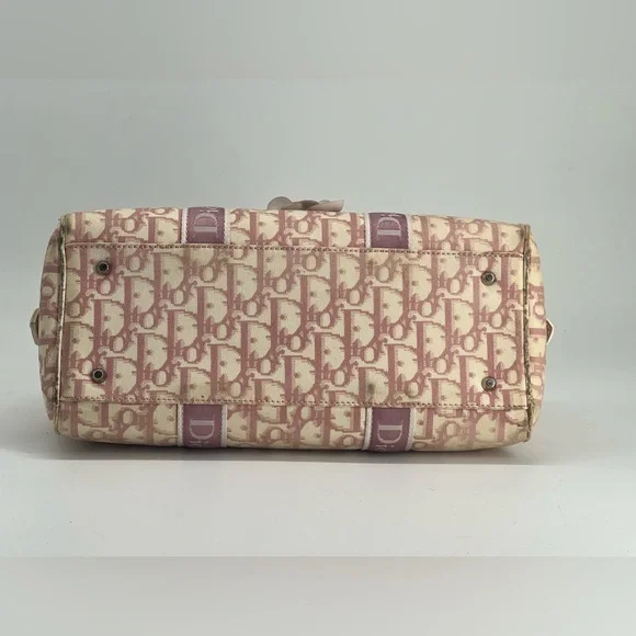 Christian Dior Girly Boston Bag Featuring The Diorissimo Canvas Pattern Bag - Picture 8 of 10